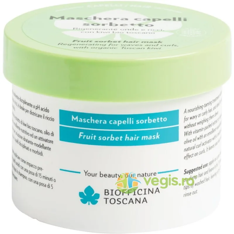 Masca pentru Par Ondulat si Cret cu Kiwi 200ml BIOFFICINA TOSCANA — preț și oferte