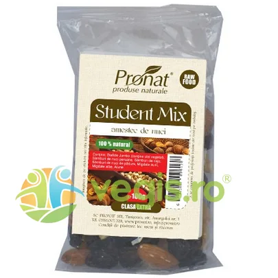 Student Mix Amestec De Nuci 100g PRONAT — preț și oferte
