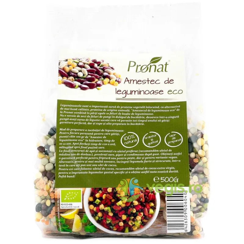 Amestec de Leguminoase Ecologic/Bio 500g PRONAT — preț și oferte