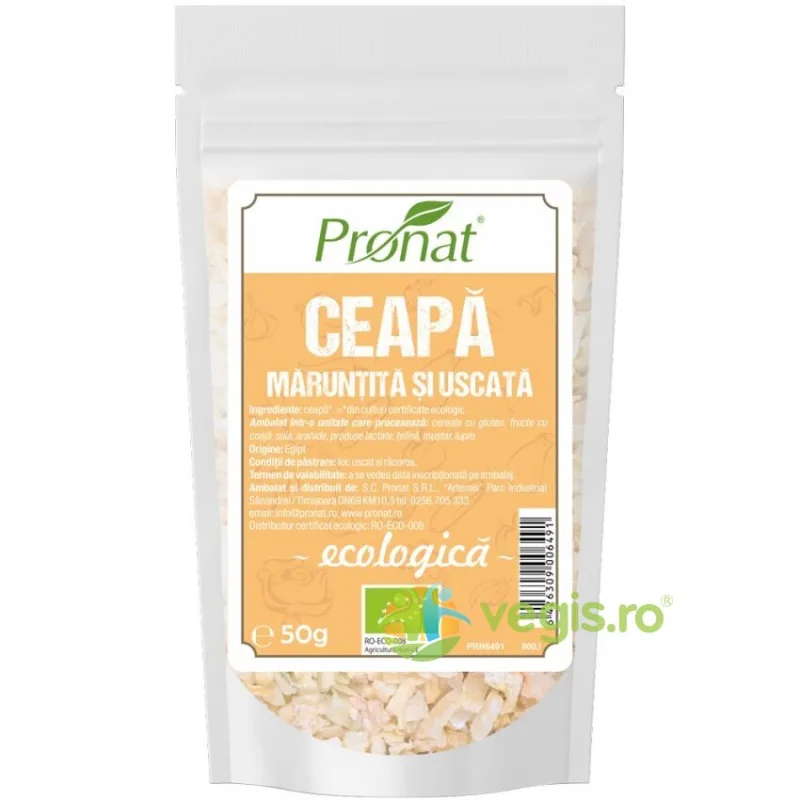 Ceapa Maruntita si Uscata Ecologica/Bio 50g PRONAT — preț și oferte
