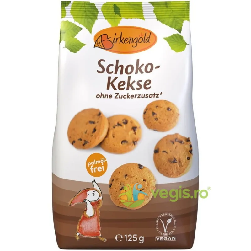 Biscuiti din Ovaz cu Ciocolata fara Zahar 125g BIRKENGOLD — preț și oferte