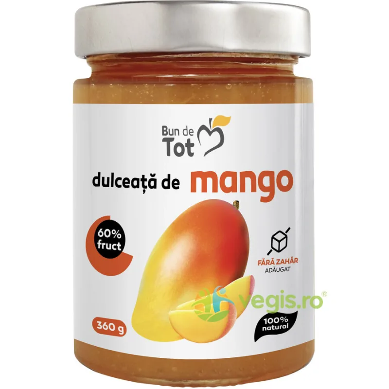 Dulceata de Mango fara Zahar 360g BUN DE TOT — preț și oferte