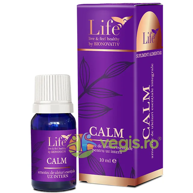 Calm - Amestec de Uleiuri Esentiale pentru Uz Intern 10ml BIONOVATIV — preț și oferte