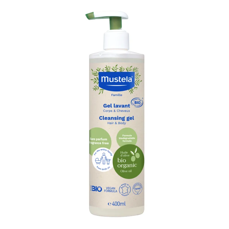 Gel de curatare Bio par si corp, 400 ml, Mustela — preț și oferte