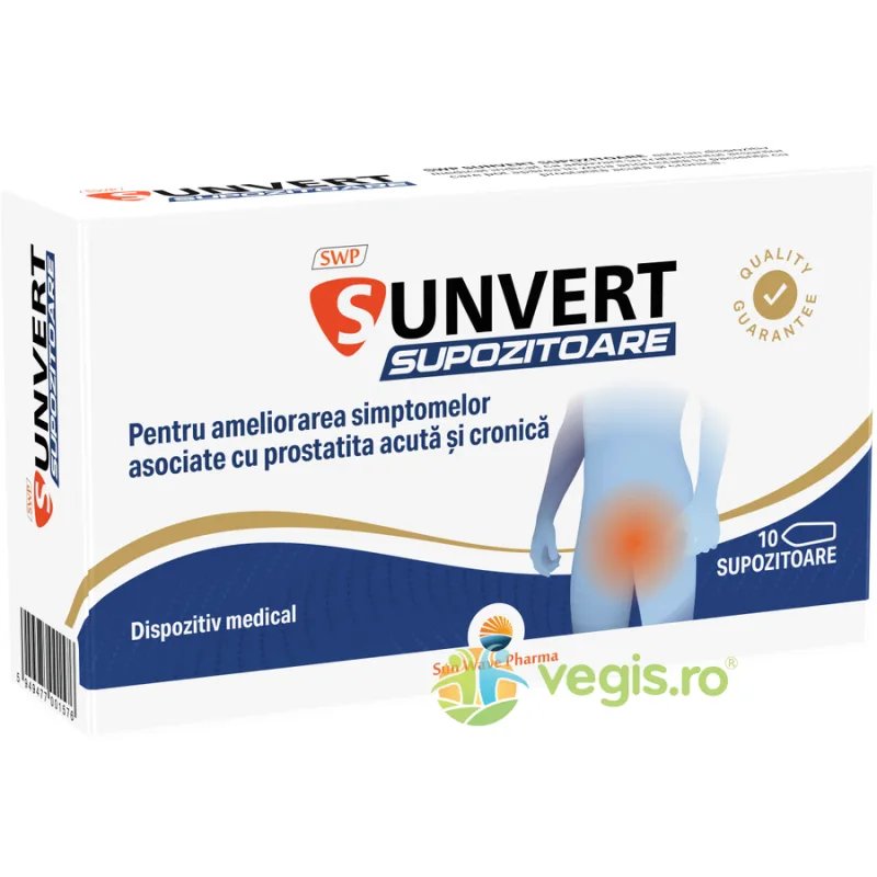 Sunvert Supozitoare 10buc SUN WAVE PHARMA — preț și oferte
