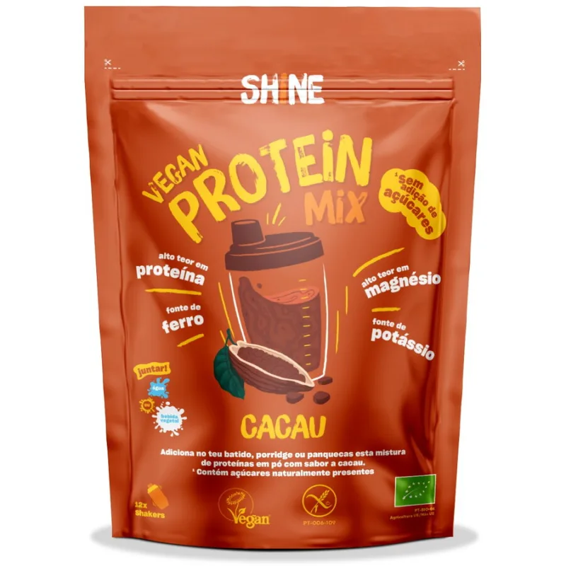 Shake Proteic cu Cacao fara Gluten Ecologic/Bio 250g SHINE — preț și oferte