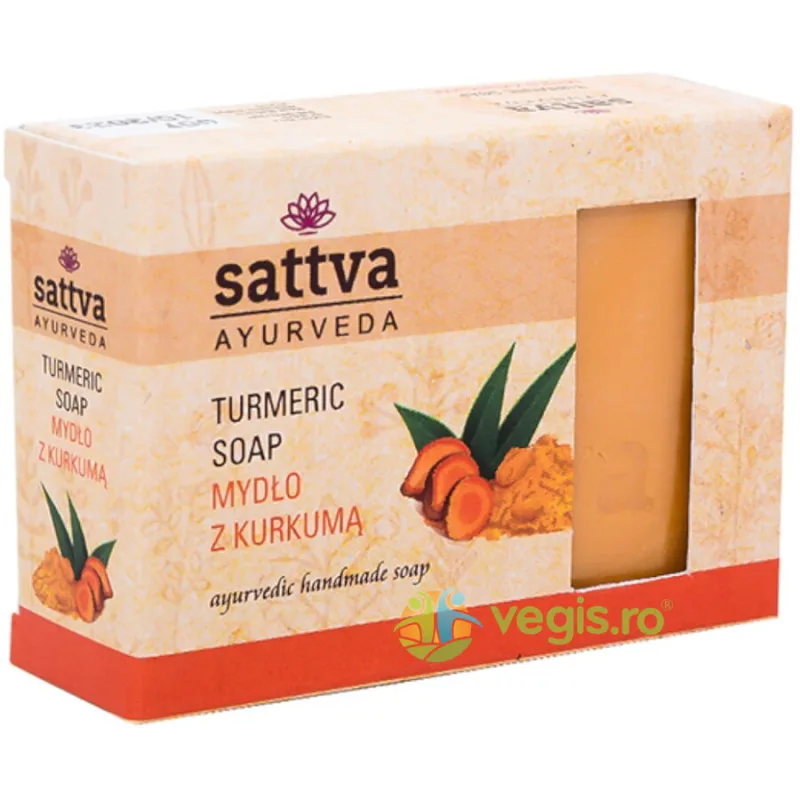 Sapun Ayurvedic cu Glicerina si Turmeric 125g Sattva Ayurveda — preț și oferte