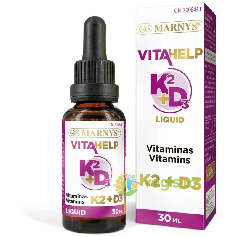 Vitamina K2+D3 Lichida (Mk7® + Colecalciferol) 30ml MARNYS — preț și oferte