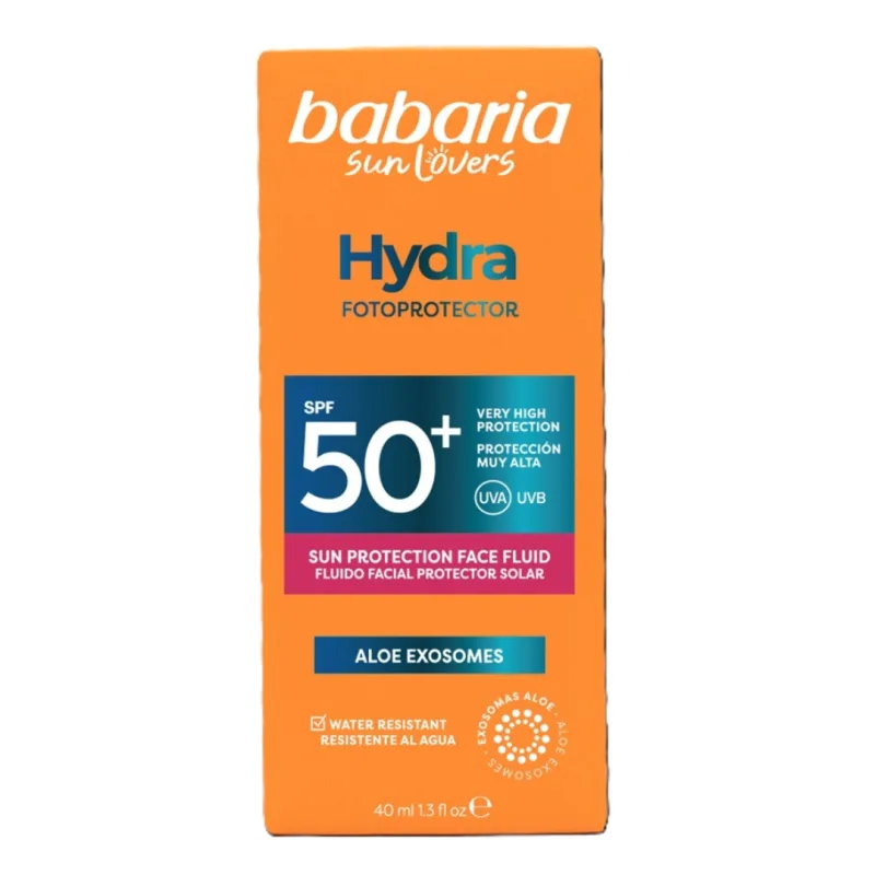 Fluid pentru fata cu protectie solara SPF 50+ UVA&UVB Hydra Fotoprotector, 40 ml, Babaria — preț și oferte