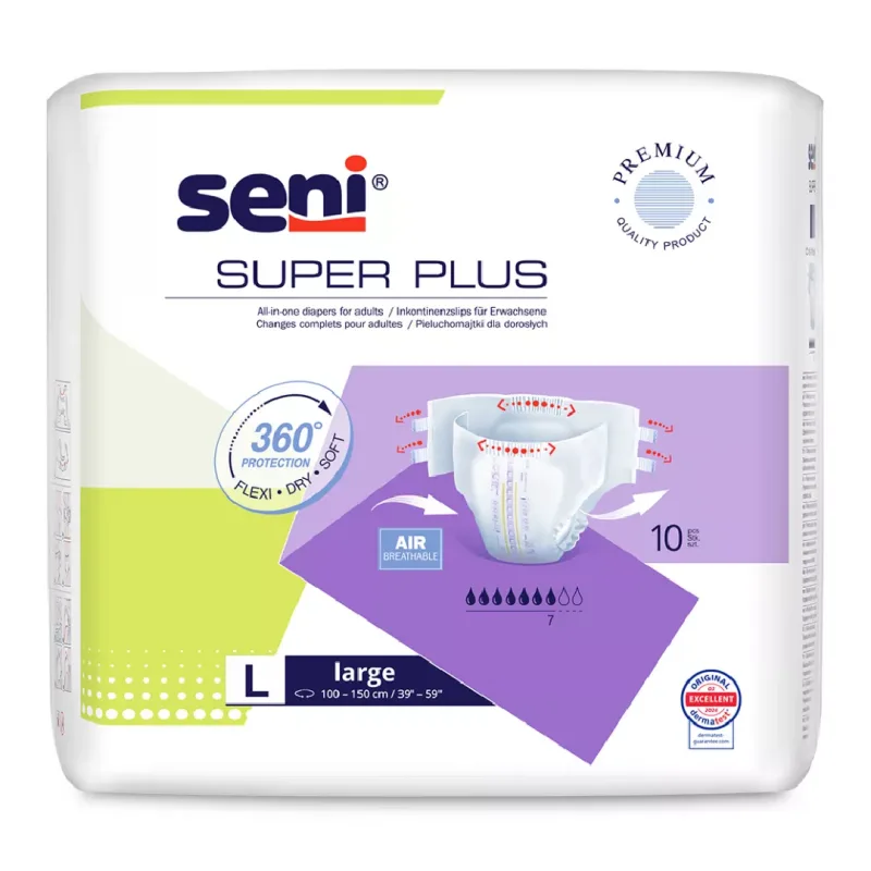 Scutece Super Plus Large, 10 bucati, Seni — preț și oferte