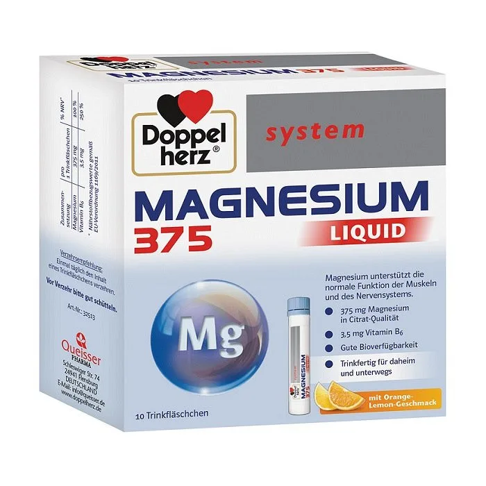Magneziu Liquid 375 mg, 10 flacoane, Doppelherz — preț și oferte