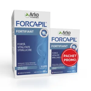 Forcapil Fortifiant Par si Unghii 180 + 60 capsule Pachet Promo, Arkopharma