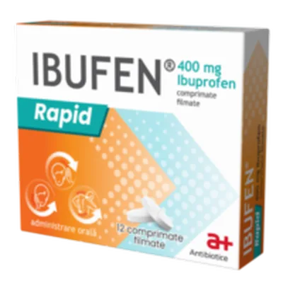 Ibufen Rapid, Antibiotice | 400 mg comprimate filmate ANTIBIOTICE SA — preț și oferte