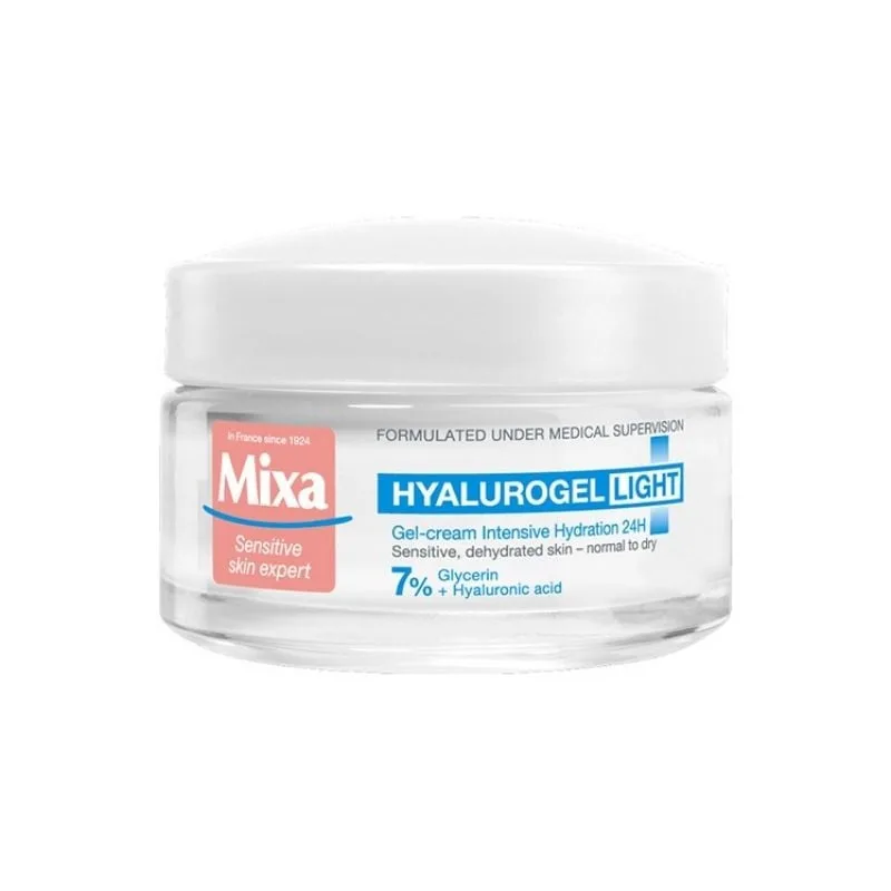 MIXA Hyalurogel Light Gel-crema intens hidratant, ten sensibil, 50ml — preț și oferte