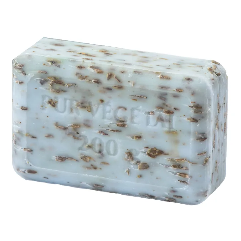 Sapun exfoliant cu flori de lavanda si ulei de migdale, 200g, Apidava — preț și oferte