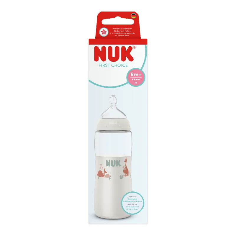 Biberon First Choice, flux XL, 6 luni+, 360 ml, Nuk — preț și oferte