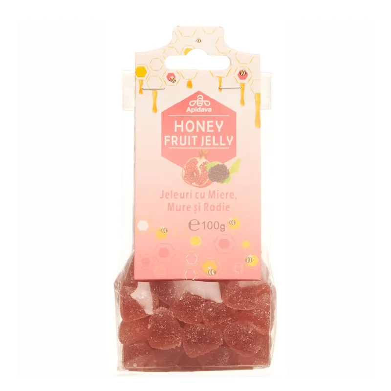 Jeleuri miere, mure, rodie, 100g, Apidava — preț și oferte
