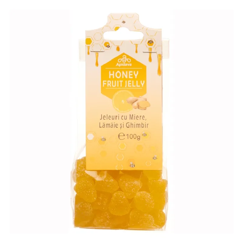 Jeleuri miere, lamaie, ghimbir, 100g, Apidava — preț și oferte