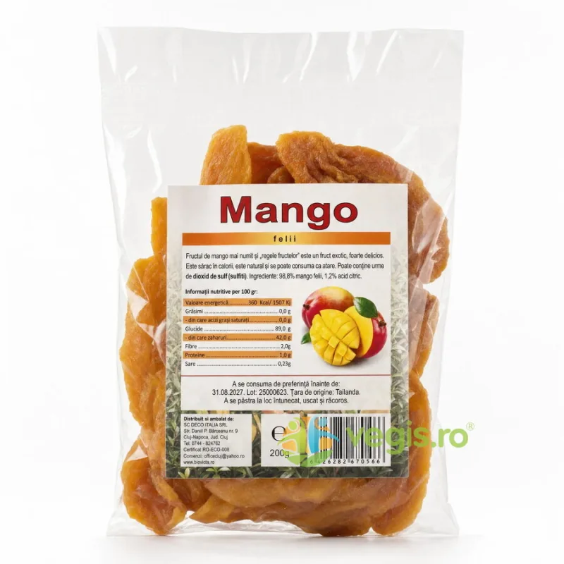 Mango Natural Bucati 200g Deco Italia — preț și oferte