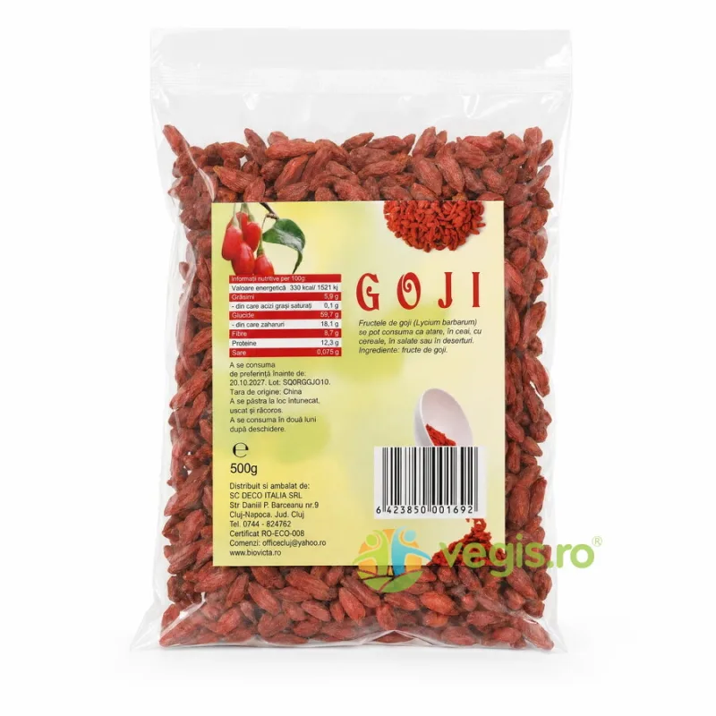 Goji Uscate Deshidratate Extra 500g Deco Italia — preț și oferte