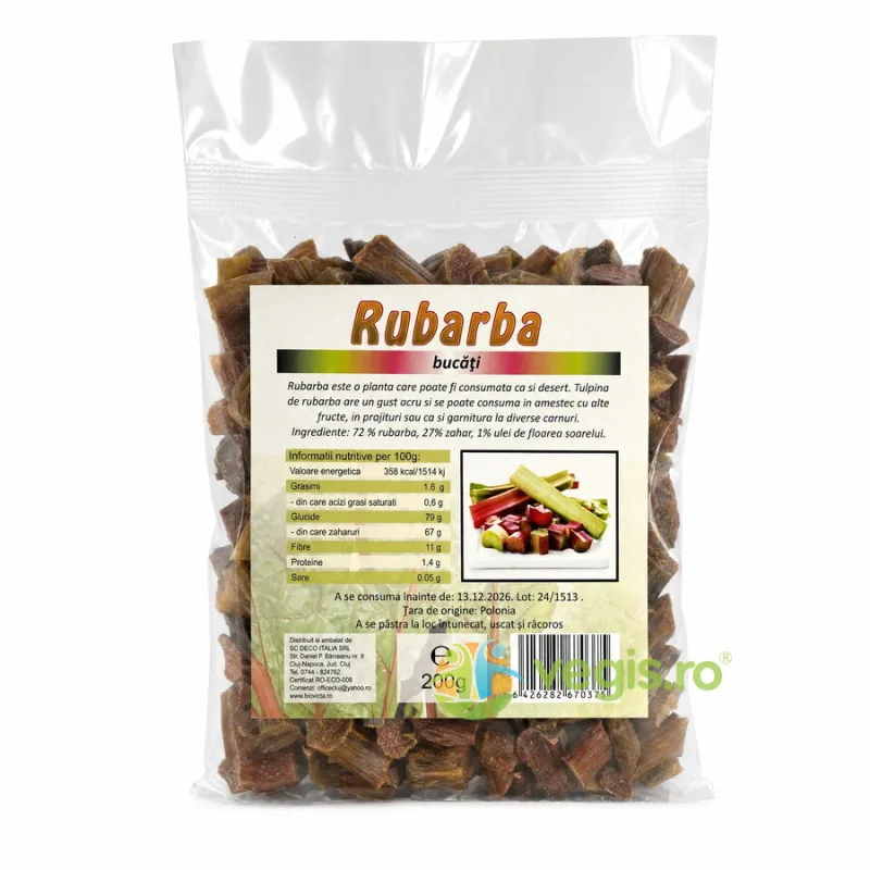 Rubarba Zaharisita 200g Deco Italia — preț și oferte