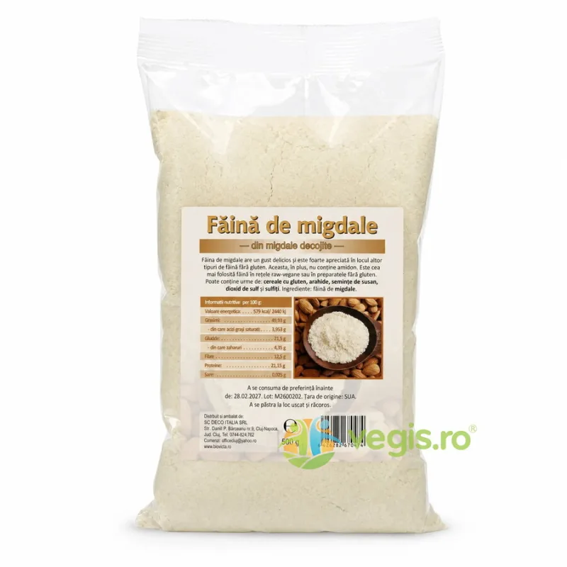 Faina de Migdale 500g Deco Italia — preț și oferte