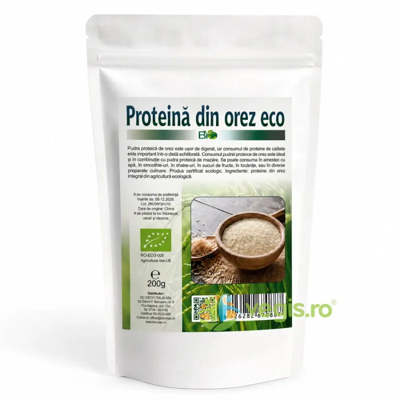 Proteina din Orez Ecologica/Bio 200g Deco Italia — preț și oferte