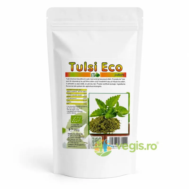 Tulsi Pulbere Ecologica/Bio 250g Deco Italia — preț și oferte