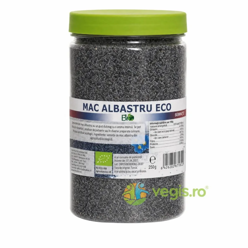 Mac Albastru Seminte Ecologic/Bio 250g Deco Italia — preț și oferte
