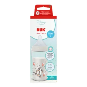 Biberon cu tetina din silicon Perfect Match, Tigger, flux M, 3+ luni, 260 ml, Nuk