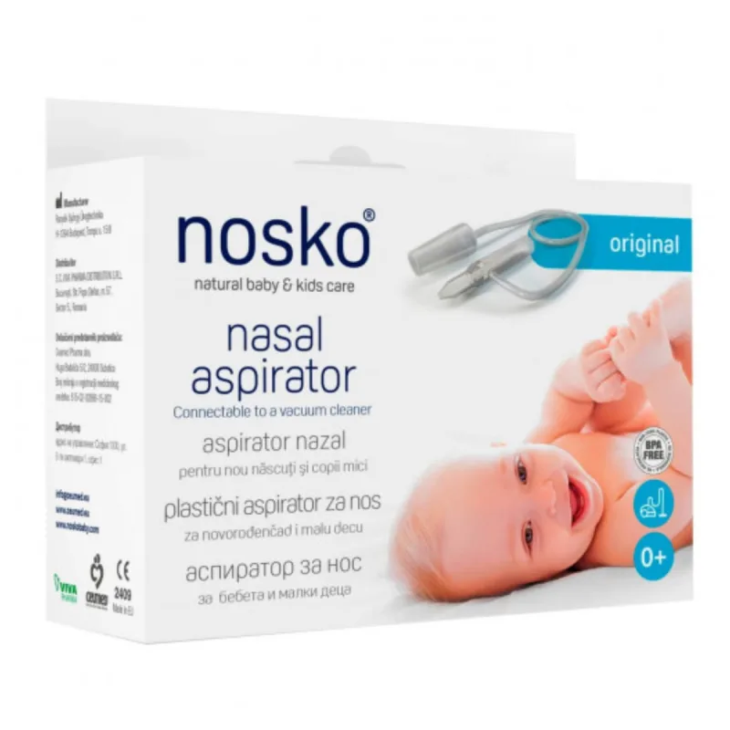 Aspirator nazal bebelusi 0+luni, Nosko Original — preț și oferte