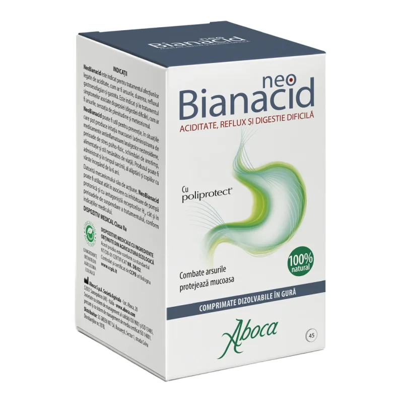 NeoBianacid, 45 comprimate, Aboca — preț și oferte