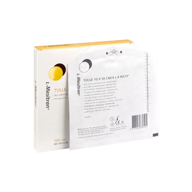 Pansament L-Mesitran Tulle 10cmx10cm, 10 bucati THEO MANUFACTURING — preț și oferte
