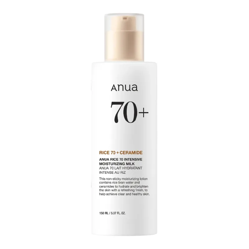 Lotiune de fata Rice 70 Intensive Moisturizing Milk, 150 ml, Anua — preț și oferte