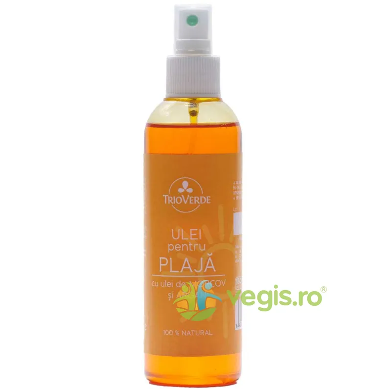 Ulei de Plaja cu Ulei de Morcov si Argan 200ml TrioVerde — preț și oferte