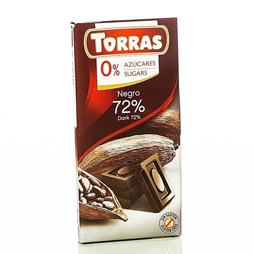 Ciocolata cu 72% Cacao 75gr Torras — preț și oferte