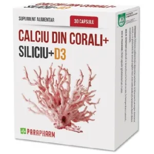 Calciu Coral + Siliciu + D3 30cps Parapharm