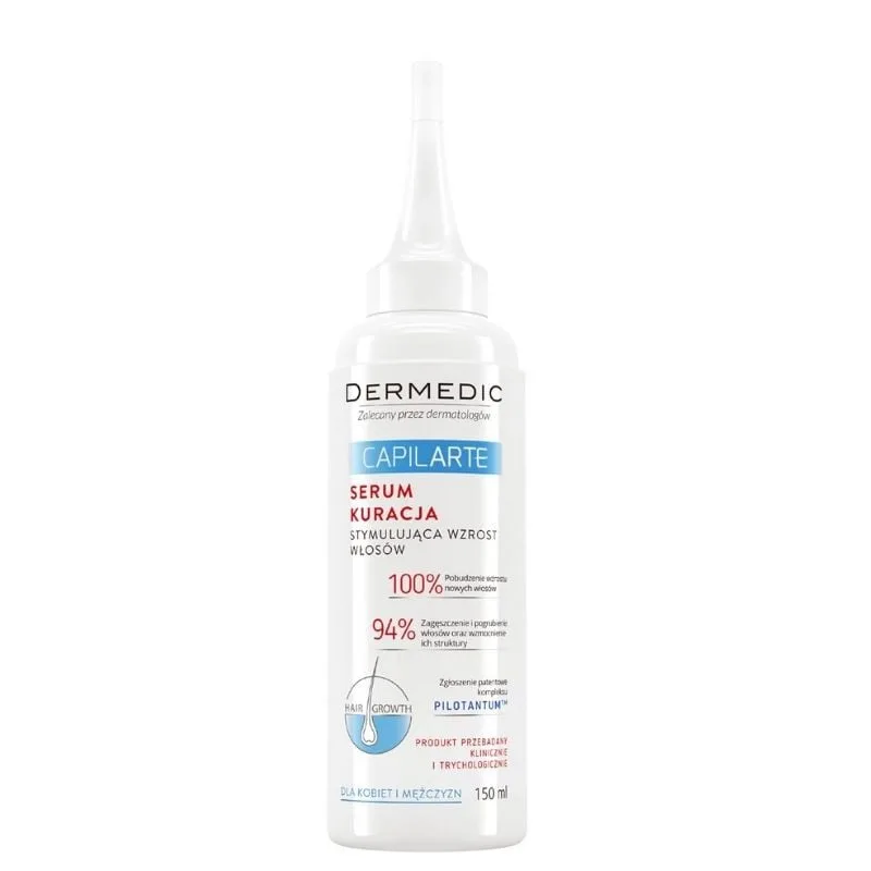 Ser tratament pentru stimularea cresterii parului CAPILARTE, 150ml, Dermedic — preț și oferte