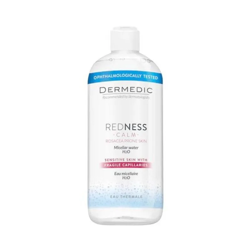 Apa micelara pentru piele cuperozica H2O REDNESS CALM, 500ml, Dermedic — preț și oferte