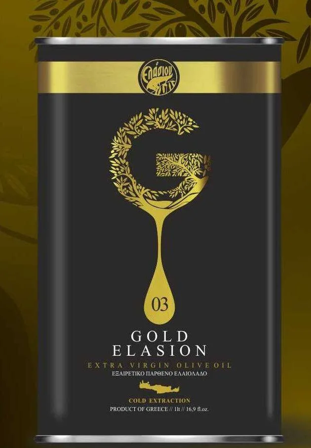 Ulei de masline extravirgin presat la rece 0,3 aciditate 1000 ml - cutie tabla - ELASION — preț și oferte