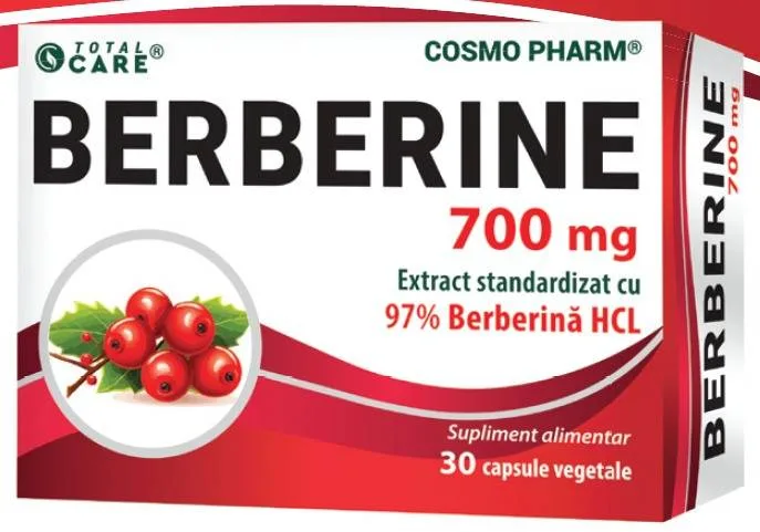 Berberine, 700 mg, 30 capsule, Cosmo Pharm — preț și oferte