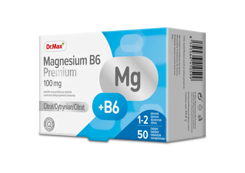 Dr. Max Magnesium B6 Premium, 50 comprimate — preț și oferte