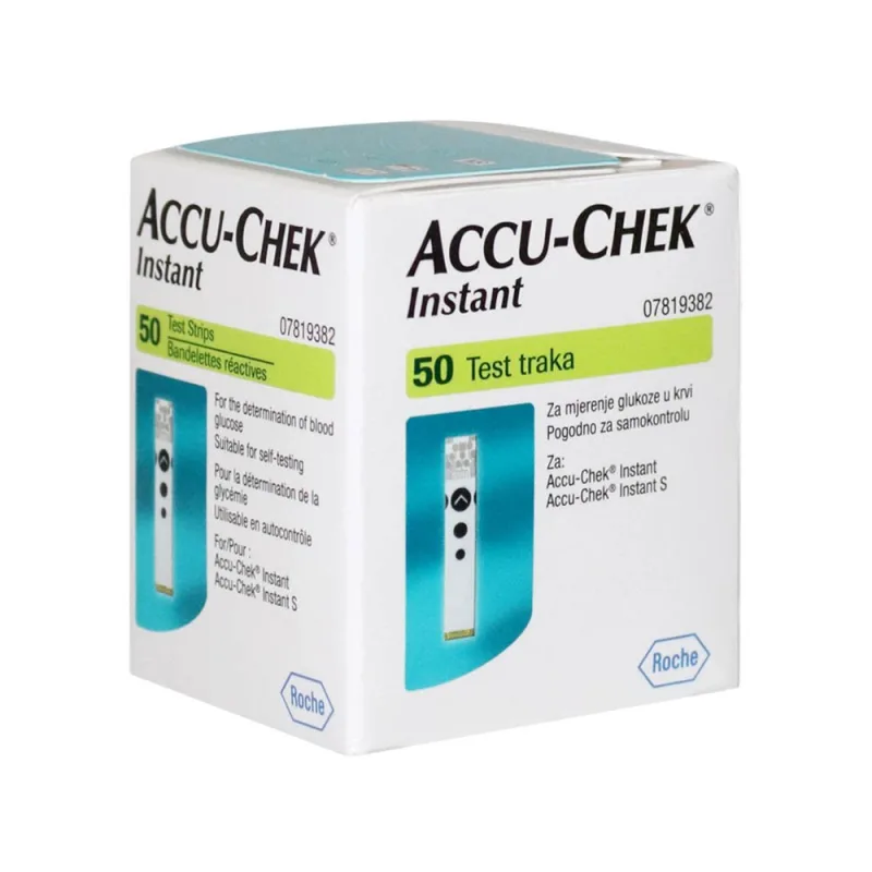 Teste glucometru Accu-Chek Instant, 50 bucati, Roche — preț și oferte