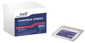 Comprese sterile, 10x10 cm, Cara