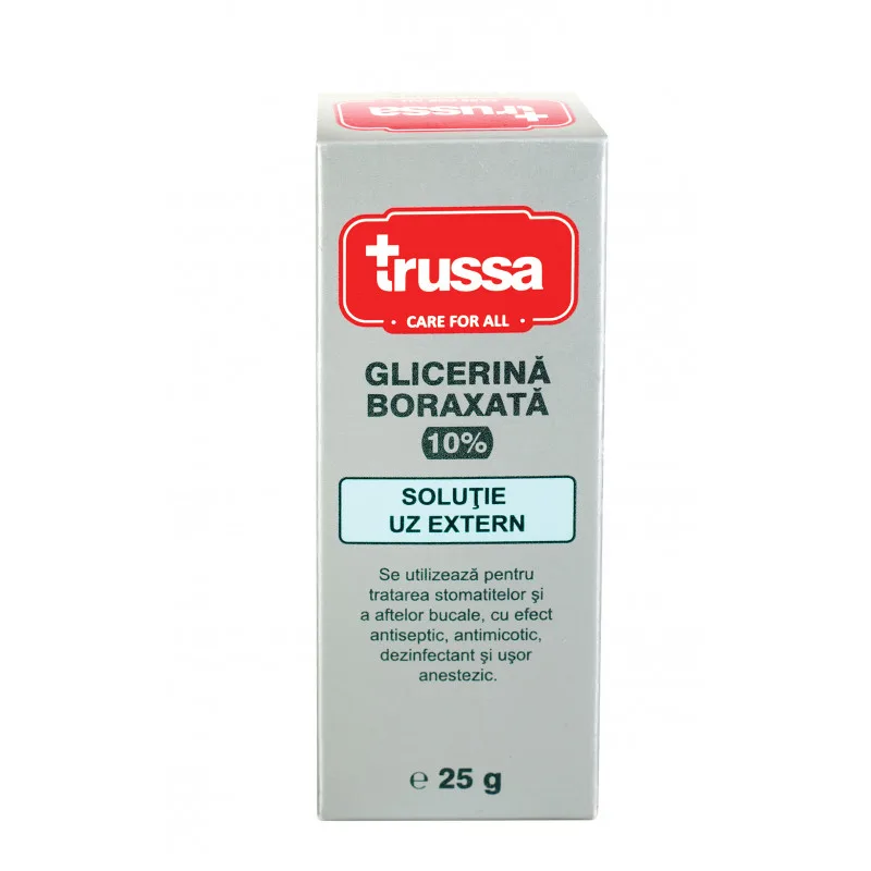 Glicerina boraxata 10%, 25g, Trussa — preț și oferte