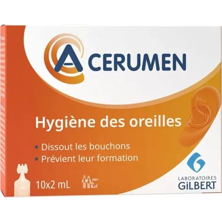 Solutie pentru igiena urechi, 10x2 ml, A-Cerumen — preț și oferte