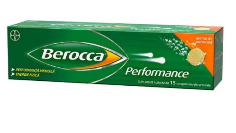 Berocca Performance, 15 comprimate efervescente, Bayer — preț și oferte