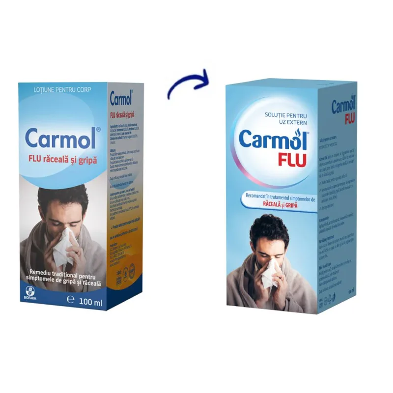 Carmol Flu raceala si gripa, 100ml, Biofarm — preț și oferte