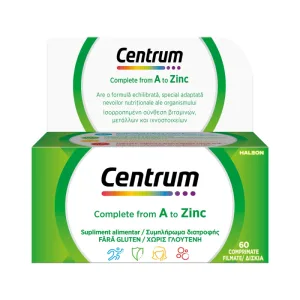 Centrum Complet de la A la Zinc, 60 comprimate, Haleon