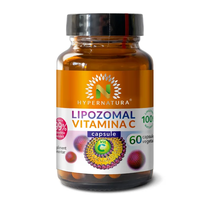 Lipozomal Vitamina C, 60 capsule, Hypernatura — preț și oferte